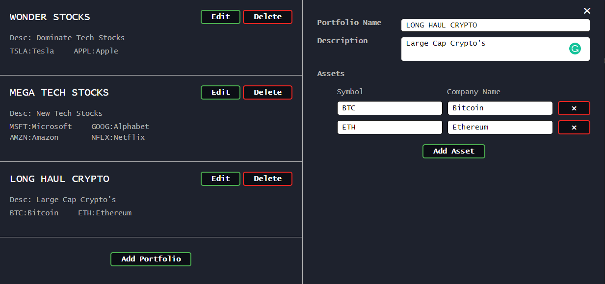 Portfolio Builder